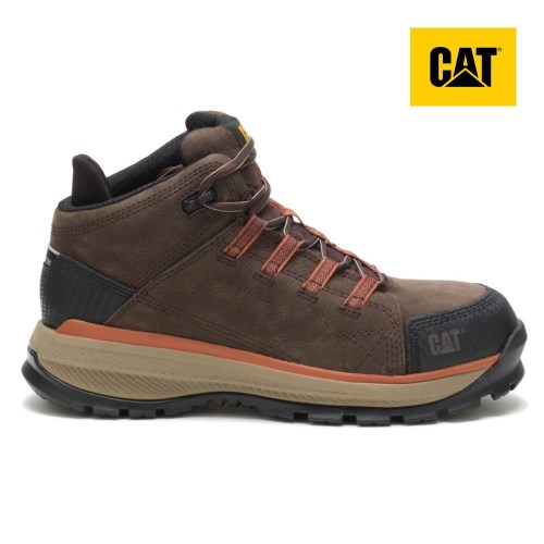 Caterpillar Utilize Waterproof Alloy Toe Miesten Turvakengät Suklaa (XGQYE)